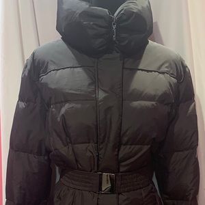 1/4 Length Brown Puff Coat